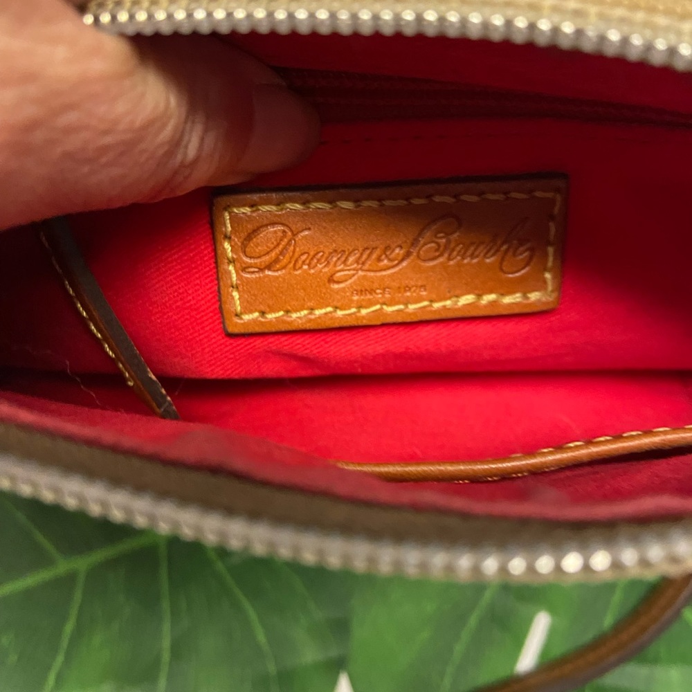 Dooney & Bourke Tan Canvas Crossbody Bag - image 8